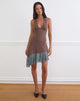 Image of Sanaya Dress in Lace Panel Cupro Mink