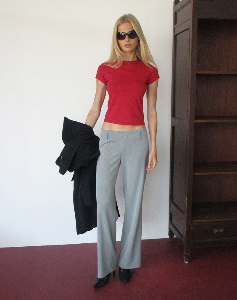 Image of Ponirah Trouser in Tailoring Pinstripe Grey