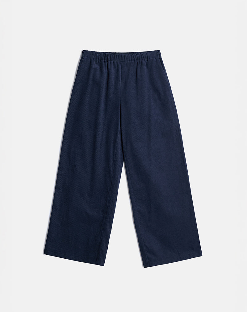 Image of Sasiya Waistband Trouser in Cord Navy