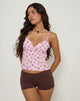 Image of Shiroy Top in Floral Romance Pink