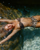 Image of Sorawa Bikini Top in Shimmer Brown with Spiral
