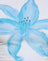 White Painted Flower Blue