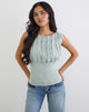 Image of Tapasya Top in Shimmer Lurex Mint Green