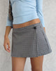Image of Teodo Mini Skirt in Twill Dogtooth Grey