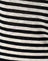Sheer Jersey Black and White Stripe