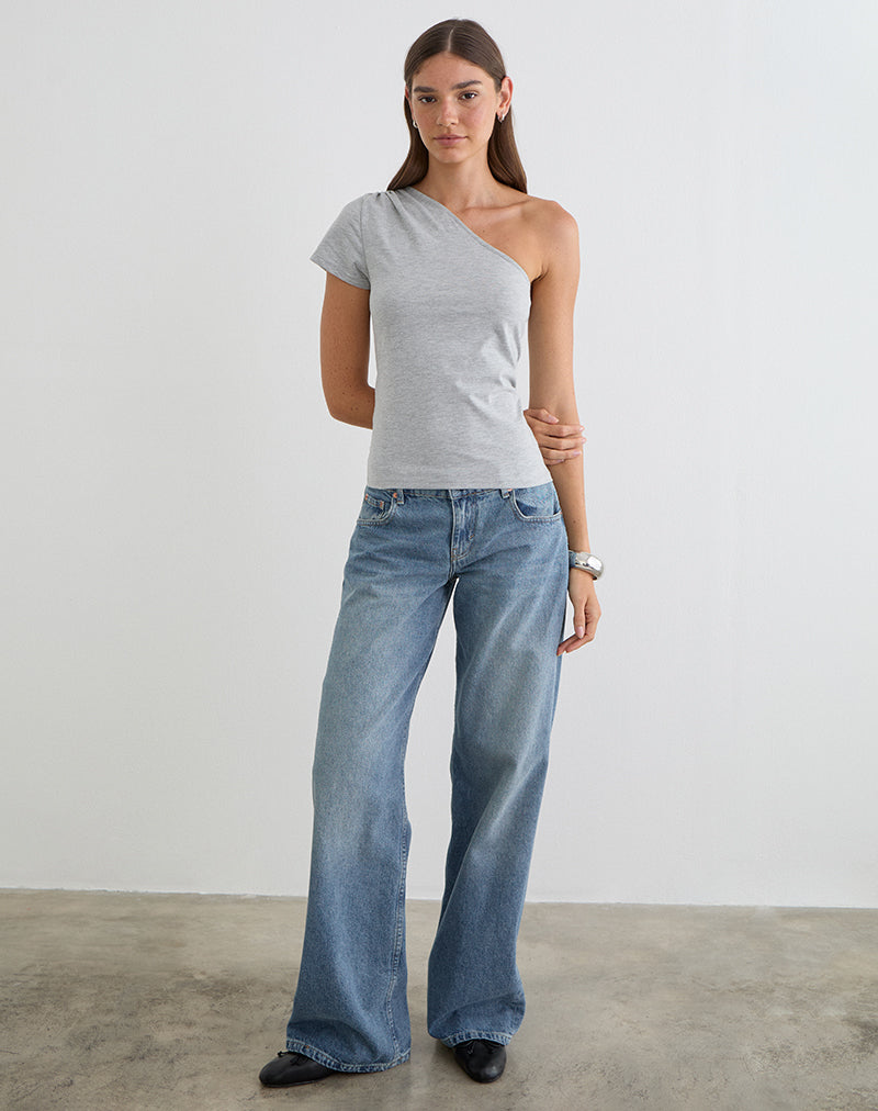 Image of Tokiki One Shoulder Top in Jersey Misty
