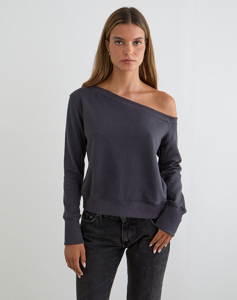 Image of Toria Sweatshirt in Blackened Pearl