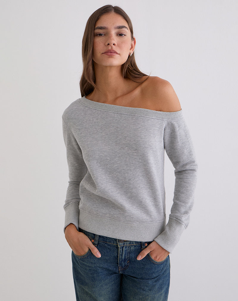 Image of Toria Sweatshirt in Grey Marl