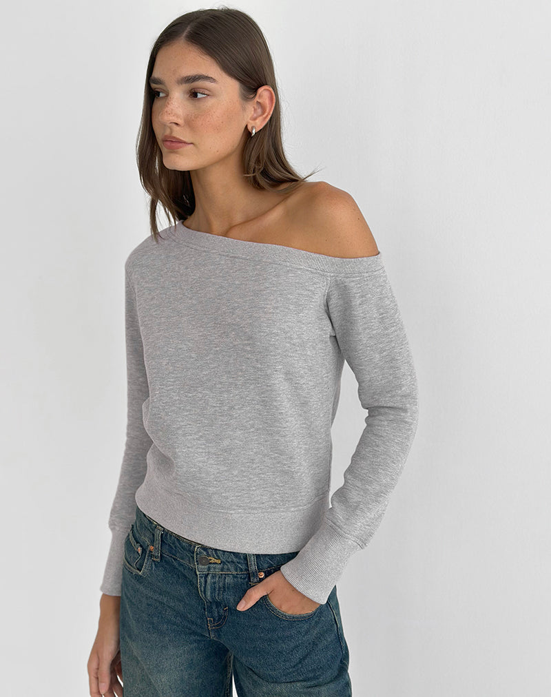 Image of Toria Sweatshirt in Grey Marl