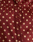 Burnt Red with Polka Print